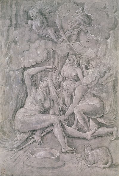 Hexensabbat, ca. 1515 von Hans Baldung Grien